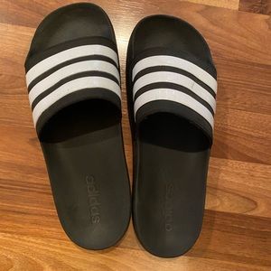 Men’s Adidas Black Slide Slip on Sandals Size 10